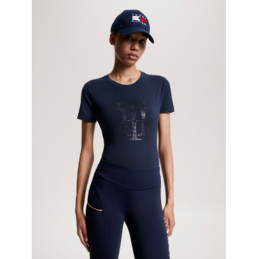 T-shirt Tommy Hilfiger Equestrian Manhattan a maniche corte da donna T-shirt Tommy Hilfiger Equestrian Manhattan a maniche corte da donna