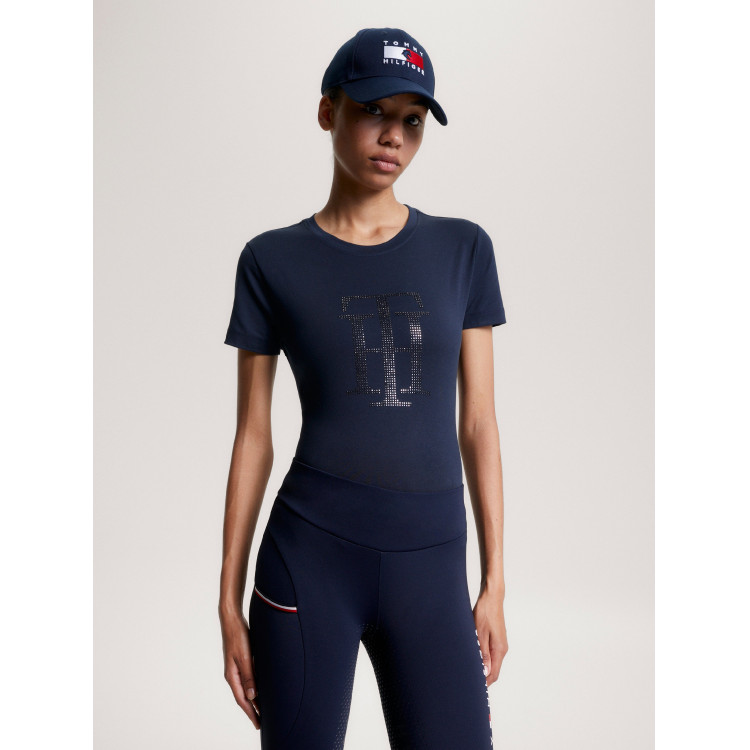 T-shirt Tommy Hilfiger Equestrian Manhattan a maniche corte da donna T-shirt Tommy Hilfiger Equestrian Manhattan a maniche corte da donna