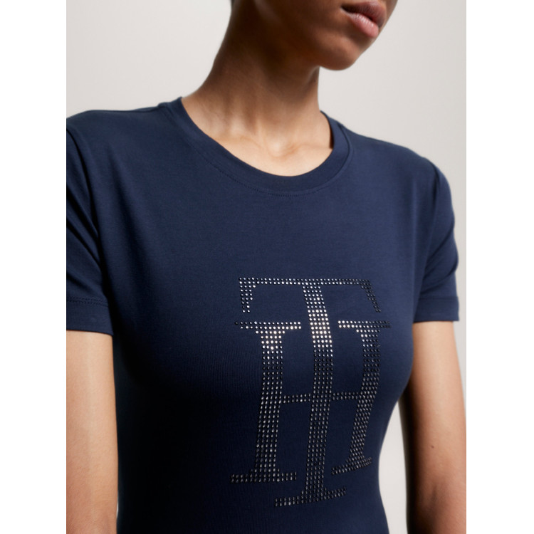 T-shirt Tommy Hilfiger Equestrian Manhattan a maniche corte da donna T-shirt Tommy Hilfiger Equestrian Manhattan a maniche corte da donna