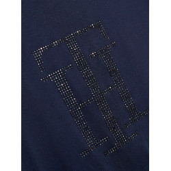 T-shirt Tommy Hilfiger Equestrian Manhattan a maniche corte da donna Blu navy