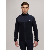 Giacca Tommy Hilfiger Equestrian Michigan in pile da uomo Blu navy Giacca Tommy Hilfiger Equestrian Michigan in pile da uomo Blu navy
