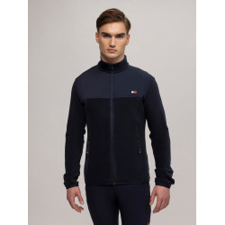 Giacca Tommy Hilfiger Equestrian Michigan in pile da uomo Blu navy Giacca Tommy Hilfiger Equestrian Michigan in pile da uomo Blu navy