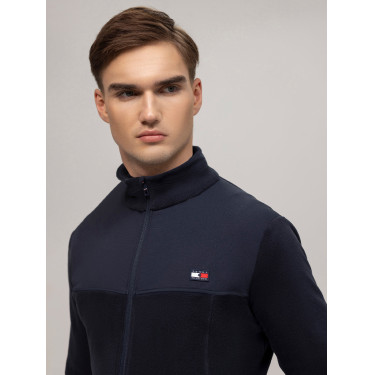 Giacca Tommy Hilfiger Equestrian Michigan in pile da uomo Blu navy Giacca Tommy Hilfiger Equestrian Michigan in pile da uomo Blu navy