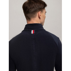 Giacca Tommy Hilfiger Equestrian Michigan in pile da uomo Blu navy Giacca Tommy Hilfiger Equestrian Michigan in pile da uomo Blu navy