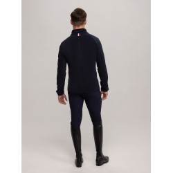 Giacca Tommy Hilfiger Equestrian Michigan in pile da uomo Blu navy Giacca Tommy Hilfiger Equestrian Michigan in pile da uomo Blu navy
