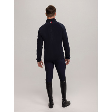 Giacca Tommy Hilfiger Equestrian Michigan in pile da uomo Blu navy Giacca Tommy Hilfiger Equestrian Michigan in pile da uomo Blu navy