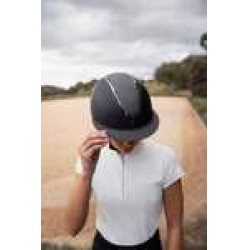 Casco in Metallo Scintillante Monarch II Horze Nero / grigio scuro