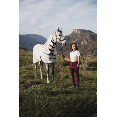 Coperta anti-mosche Horze Paso Fino con collo amovibile e protezione UV Vino Windsor Bordeaux