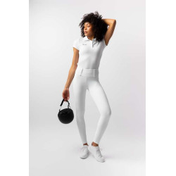 Leggings ibridi da donna Horze Anya fullgrip Bianco brillante