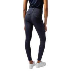 Leggings ibridi da donna Horze Anya fullgrip Apertura Blu marino