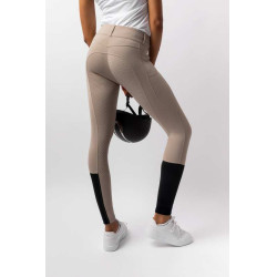 Pantaloni da equitazione da donna Horze Evelyn con grip integrale Talpa semplice Beige Pantaloni da equitazione da donna Horze Evelyn con grip integrale Talpa semplice Beige