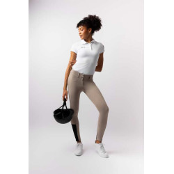 Pantaloni da equitazione da donna Horze Evelyn con grip integrale Talpa semplice Beige Pantaloni da equitazione da donna Horze Evelyn con grip integrale Talpa semplice Beige