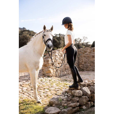Pantaloni da equitazione da donna Horze Evelyn con grip integrale Nero Pantaloni da equitazione da donna Horze Evelyn con grip integrale Nero