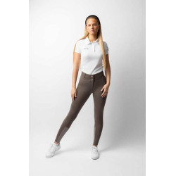 Pantaloni con grip integrale per tutte le stagioni Horze Mira Marrone morel