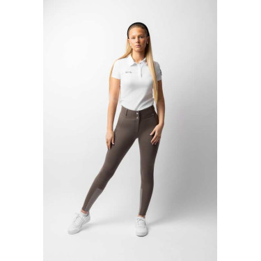 Pantaloni con grip integrale per tutte le stagioni Horze Mira Marrone morel