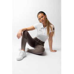 Pantaloni con grip integrale per tutte le stagioni Horze Mira Marrone morel