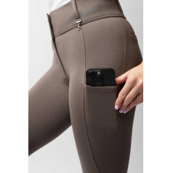 Pantaloni con grip integrale per tutte le stagioni Horze Mira Marrone morel