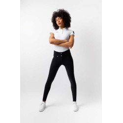 Pantaloni Horze Grand Prix Pro da donna con fondo integrale Blu marino scuro