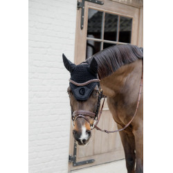 Briglia Dy'on collezione D capezzina combinata intrecciata con Pull Back Marrone