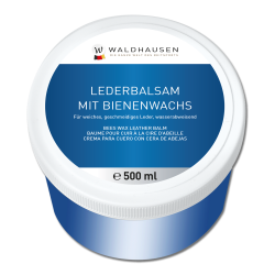 Balsamo per cuoio Waldhausen cera d’api 500 ml