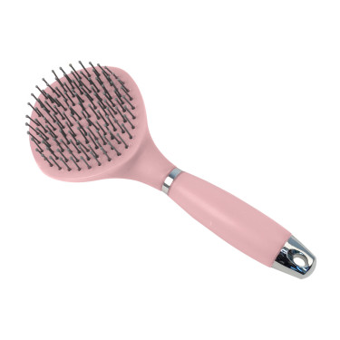 Spazzola Waldhausen a setole lunghe con manico in gel Linnea rosa