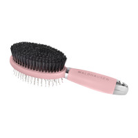 Spazzola Waldhausen doppia crine con manico in gel Linnea rosa