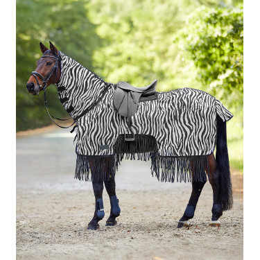 Camicia anti-mosche Waldhausen con frange Zebra