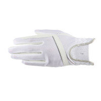 Guanti Evelyn Horze in materiale traspirante Bianco