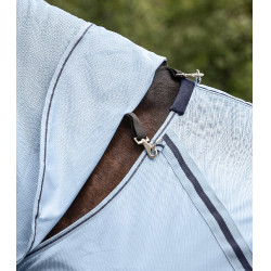 Coperta anti-mosche Waldhausen con collo amovibile Protect Blu chiaro / blu notte