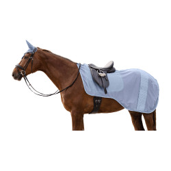 Coperta da equitazione anti-mosche Waldhausen Rom Blu pastello