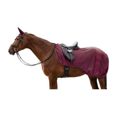 Coperta da equitazione anti-mosche Waldhausen Rom Rosso vellutato