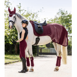 Coperta da equitazione anti-mosche Waldhausen Rom Rosso vellutato
