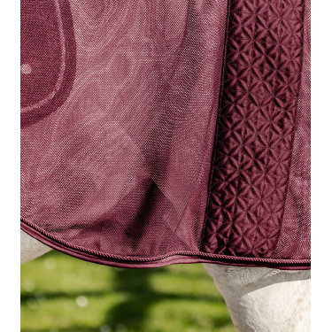 Coperta da equitazione anti-mosche Waldhausen Rom Rosso vellutato