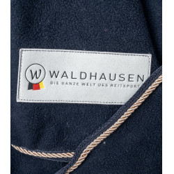 Coperta in pile Waldhausen Modern Rosé Blu notte / oro rosa