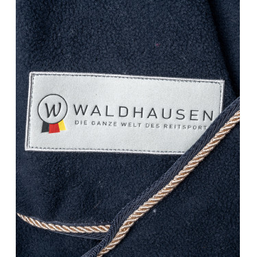 Coperta in pile Waldhausen Modern Rosé Blu notte / oro rosa