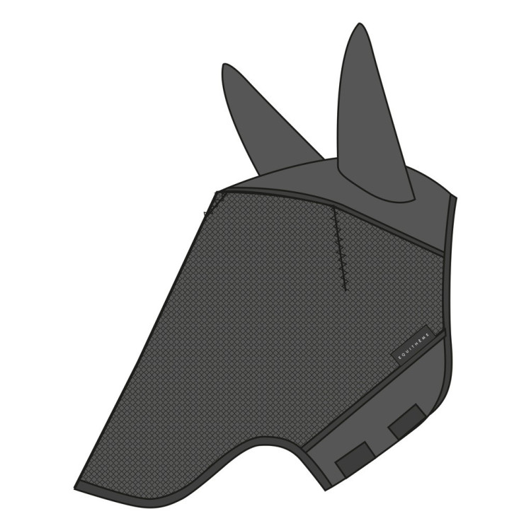 Maschera anti-mosche anti-UV Equithème Anatomic