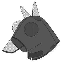 Maschera anti-mosche anti-UV Equithème Hood