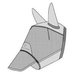 Maschera anti-mosche anti-UV Equithème Zipper