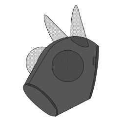 Maschera anti-mosche anti-UV Equithème Lycra