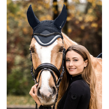 Cuffia anti mosche Waldhausen Competition Blu notte