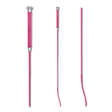 Frustino da dressage Waldhausen con impugnatura in gel Rosa