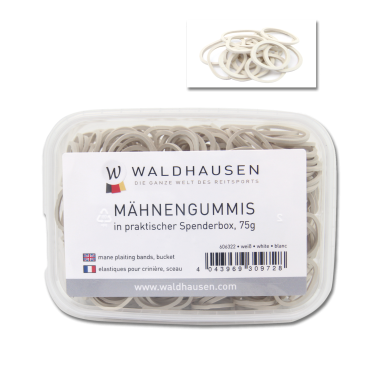 Elastici per criniera Waldhausen con scatola distributrice Bianco