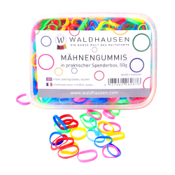 Elastici Waldhausen extra larghi per trecce multicolore scatola Elastici Waldhausen extra larghi per trecce multicolore scatola