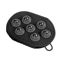 Guanto per massaggi e strigliatura Waldhausen Nero opaco