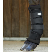 Stinchiere da scuderia Waldhausen in confezione da 2 Nero / nero