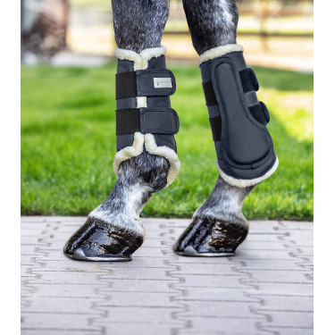 Stinchiere da dressage Waldhausen Comfort Blu notte / natura