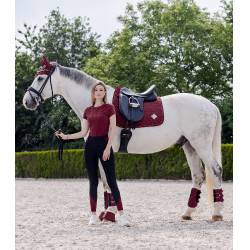 Stinchiere da dressage Waldhausen Comfort Light Rosso vellutato