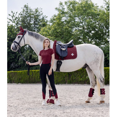 Stinchiere da dressage Waldhausen Comfort Light Rosso vellutato