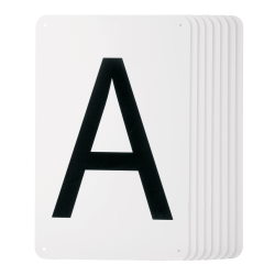 Lettere su targa Waldhausen da fissare 20 x 40 m