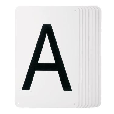 Lettere su targa Waldhausen da fissare 20 x 40 m